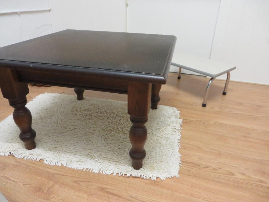 Salontafel, Huis en Inrichting, Tafels | Salontafels, Ophalen, 50 tot 100 cm, Klassiek, Eikenhout