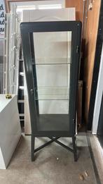 Ikea vitrinekast Fabrikör donker grijs, Ophalen, 50 tot 100 cm, Zo goed als nieuw, 150 tot 200 cm