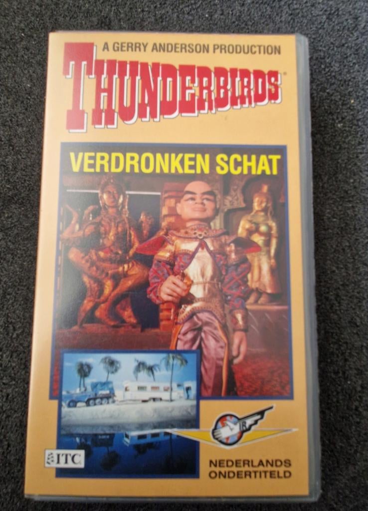 Thunderbirds: Verdronken Schat VHS - Nederlands Ondertiteld, Alle leeftijden, Ophalen of Verzenden, Gebruikt, Actie en Avontuur