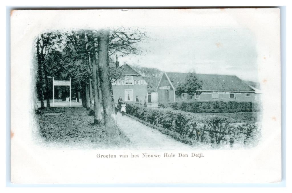 Wassenaar, Groeten van het Nieuwe Huis Den Deijl, Verzenden, Voor 1920, Ongelopen, Zuid-Holland