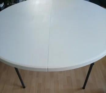 Klaptafel rond - 1.50m, Huis en Inrichting, Tafels | Eettafels, Ophalen, Gebruikt, Rond, Vijf personen of meer