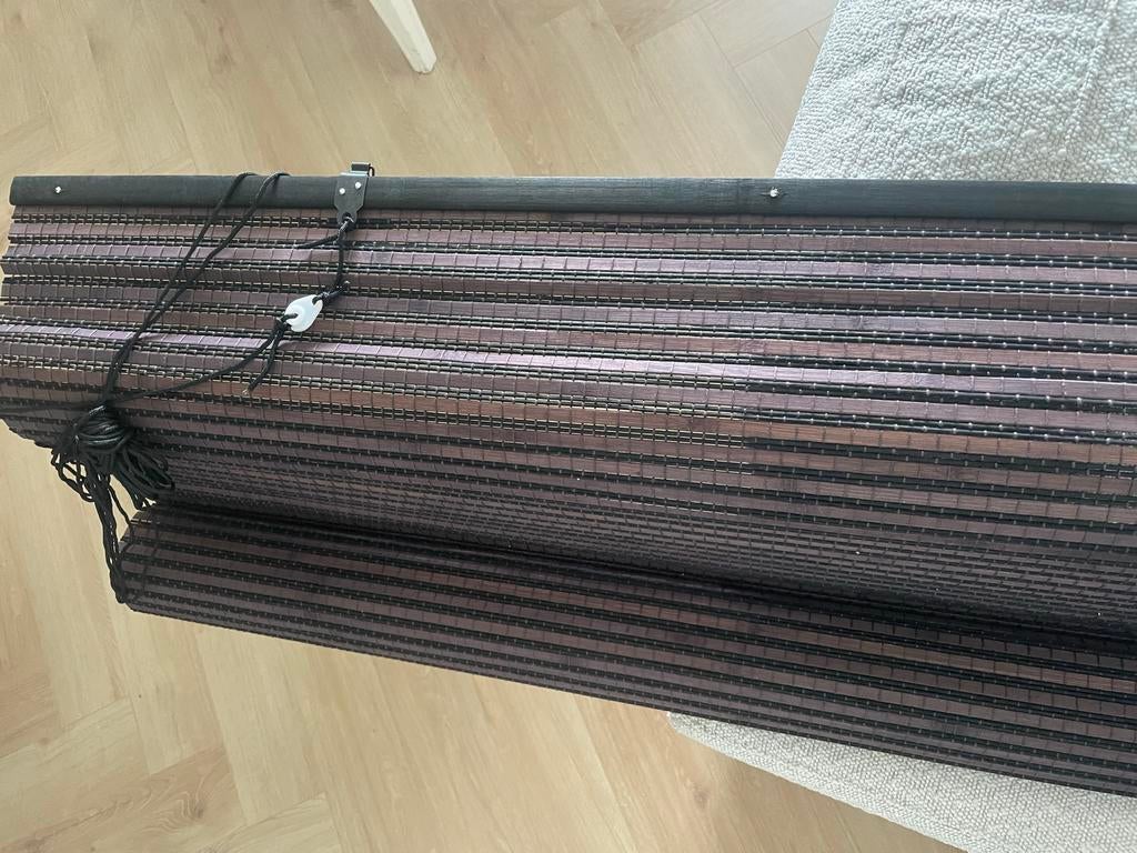 Bamboe rolgordijn, 100 tot 150 cm, Bruin, Nieuw, Ophalen of Verzenden