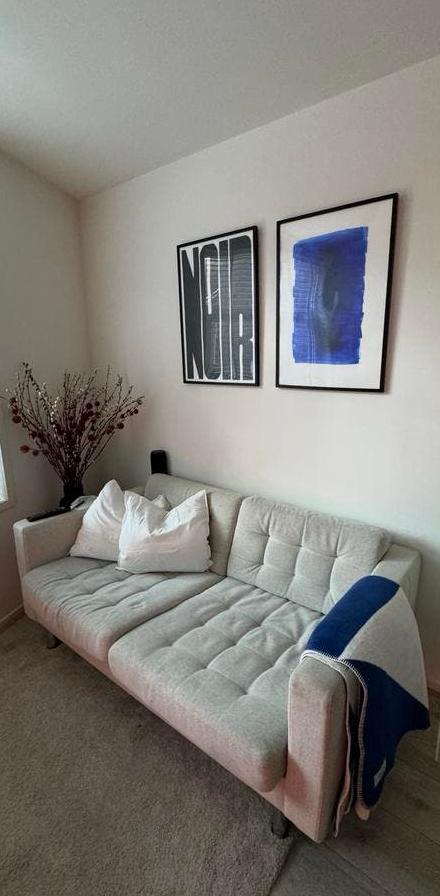 IKEA Landskrona 2-zits bank Gunnared beige, Ophalen, Gebruikt, 150 tot 200 cm, Tweepersoons