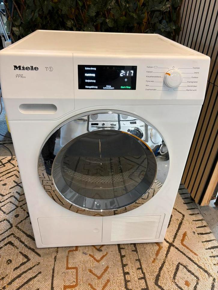 Miele T1 Eco Warmtepompdroger, Witgoed en Apparatuur, Wasdrogers, Zo goed als nieuw, Overige typen, Voorlader, 8 tot 10 kg, 85 tot 90 cm