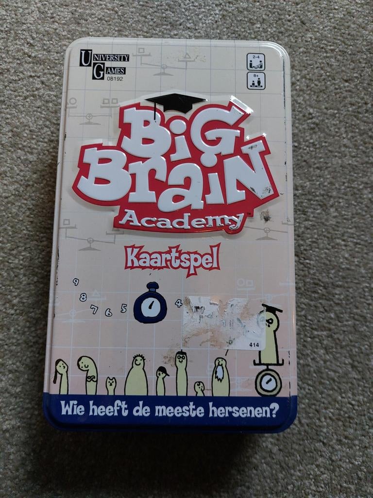 Big Brain Academy Kaartspel - Helemaal Nieuw!, Drie of vier spelers, Ophalen of Verzenden, Nieuw, University Games