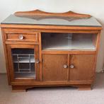 Antiek Art-Deco kastje, Ophalen, Gebruikt, 50 tot 100 cm, Glas