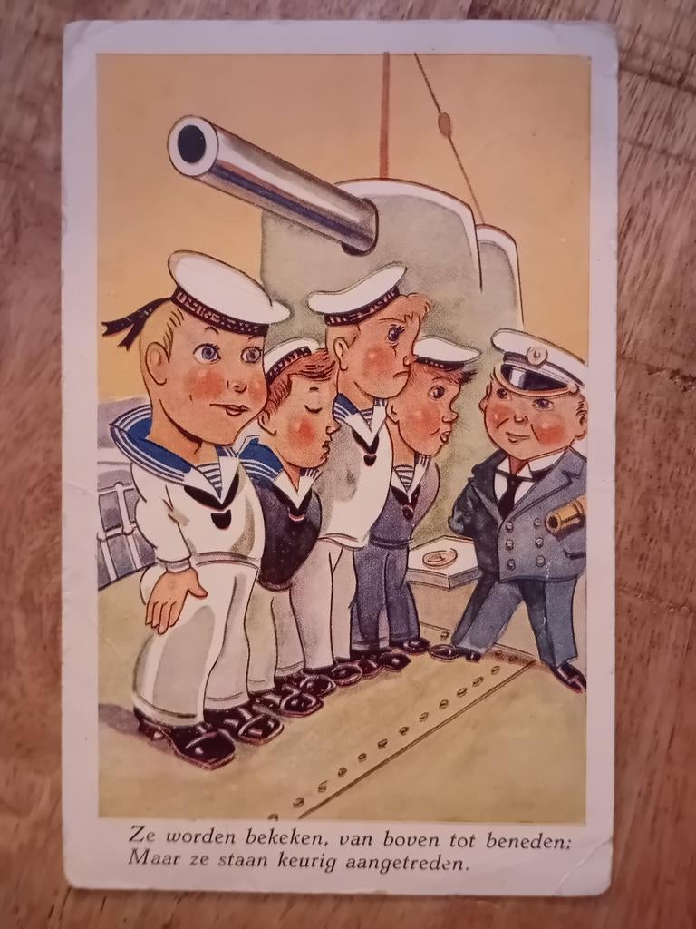 Ansichtkaart Militair, Ophalen of Verzenden, Landmacht, Nederland, Foto of Poster