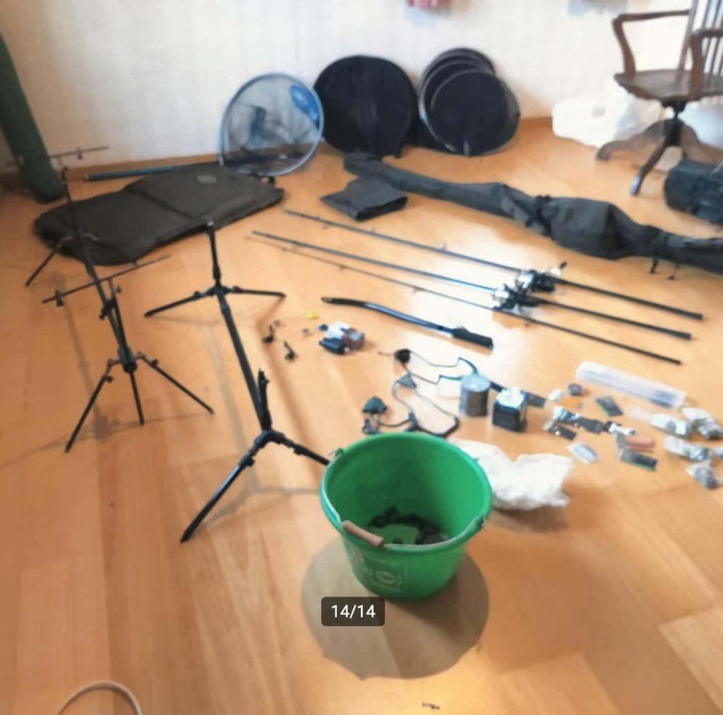 volledige karperset (verkocht als 1 geheel), Watersport en Boten, Hengelsport | Karpervissen, Ophalen