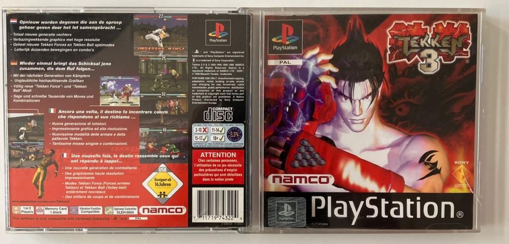 Tekken 3 - PlayStation 1 (PS1), Spelcomputers en Games, Games | Sony PlayStation 1, Gebruikt, Vechten, Verzenden, 2 spelers