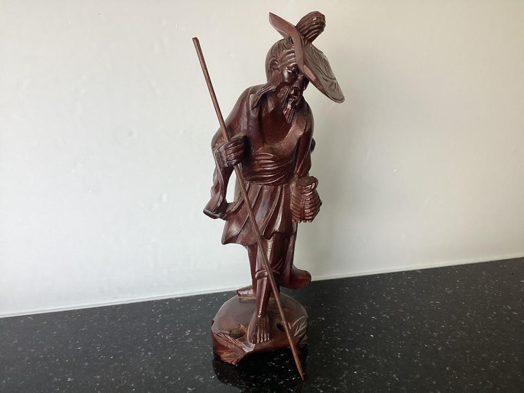 Chinees houten mannetje., Ophalen of Verzenden