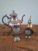 Leonard theepot met bekers verzilverd, Ophalen of Verzenden, Zilver