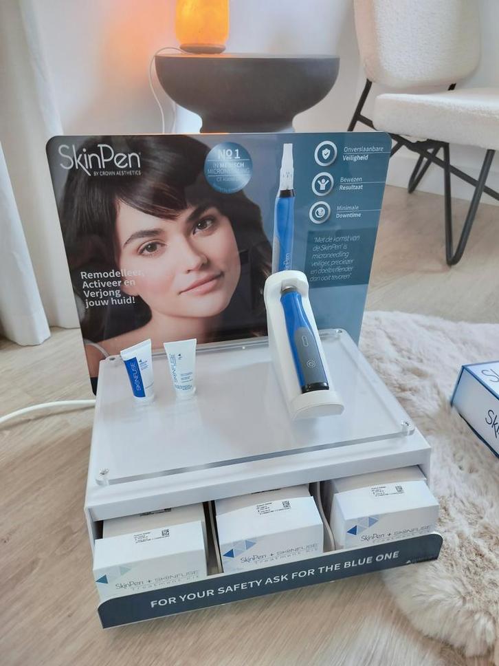 Skinpen Microneedling Apparaat Compleet, Sieraden, Tassen en Uiterlijk, Uiterlijk | Gezichtsverzorging, Zo goed als nieuw, Gehele gezicht