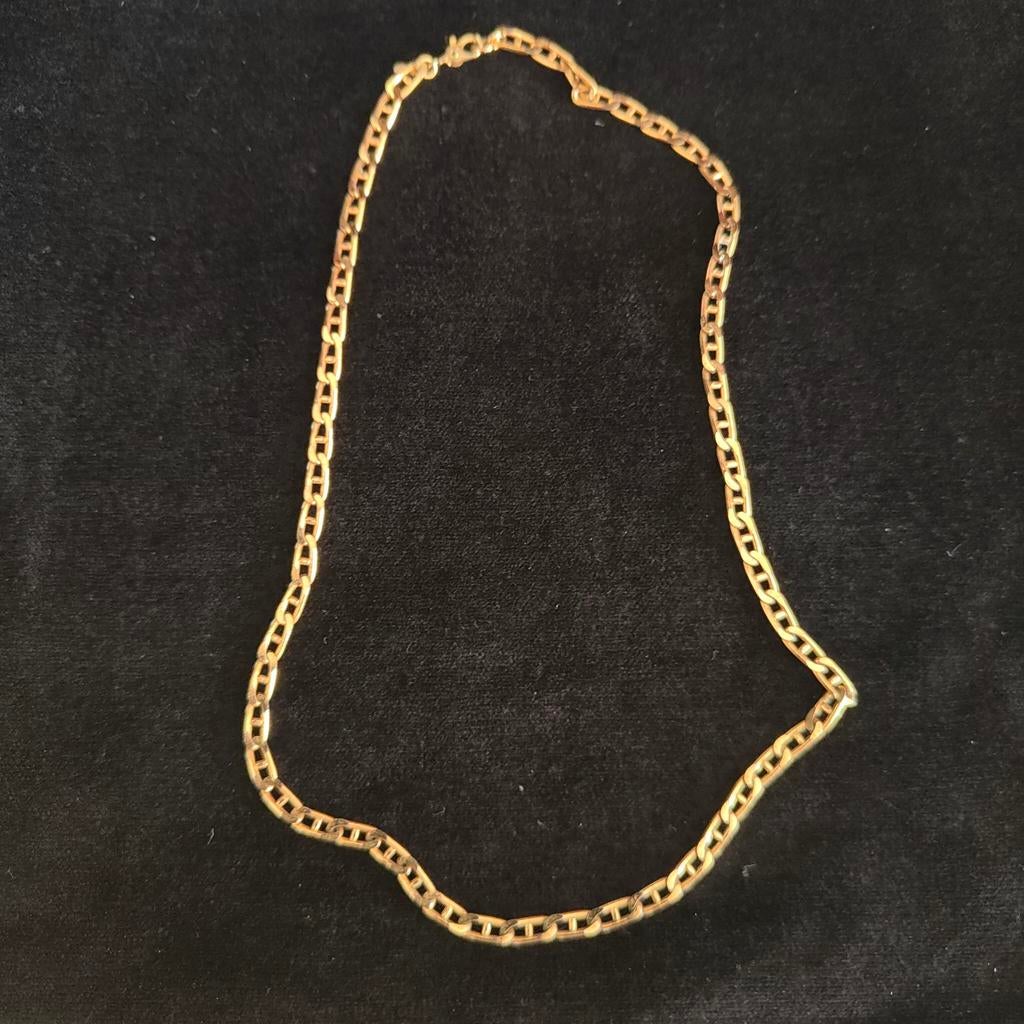 Gold plated Figaro schakel ketting van Monet
49 cm
Gewicht 1, Sieraden, Tassen en Uiterlijk, Kettingen, Ophalen of Verzenden, Zo goed als nieuw
