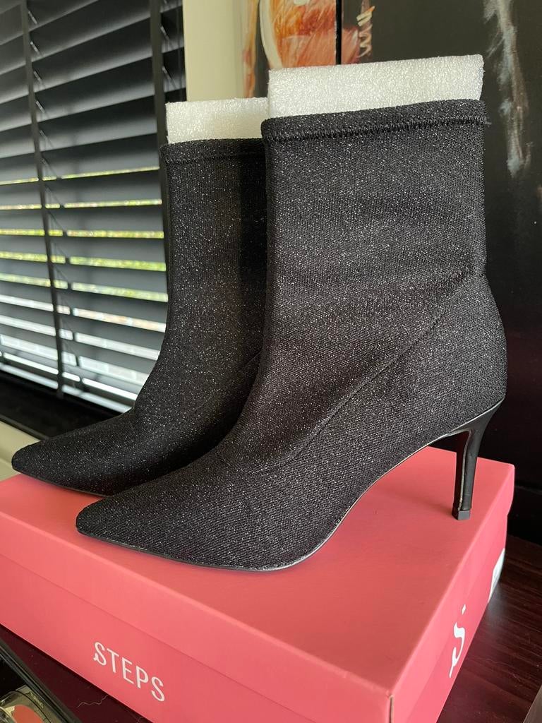 Steps sparkle laarzen - maat 40, Kleding | Dames, Schoenen, Zwart, Lage of Enkellaarzen, Ophalen of Verzenden, Zo goed als nieuw