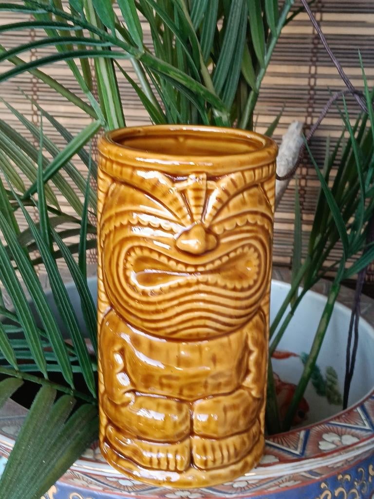 Originele Vintage Tiki Mug Cocktail Beker KC Hawaii 1999, Ophalen of Verzenden, Zo goed als nieuw, Overige typen