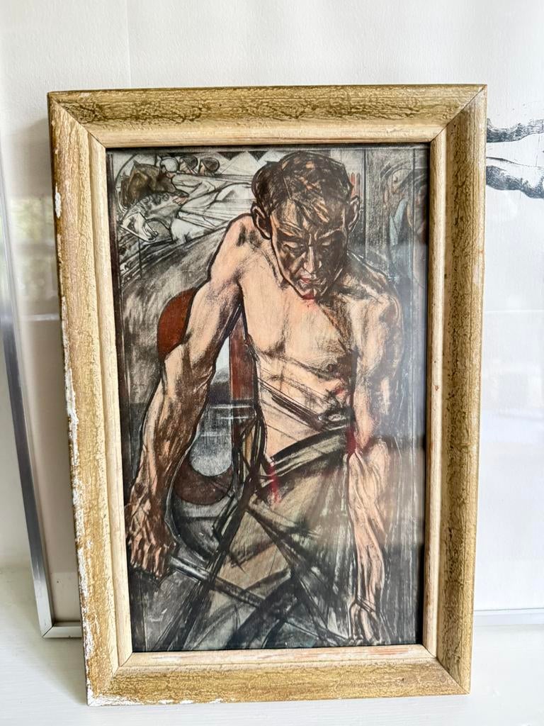 Artwork van Jan Toorop ‘ de ijzergieter ‘, Ophalen of Verzenden