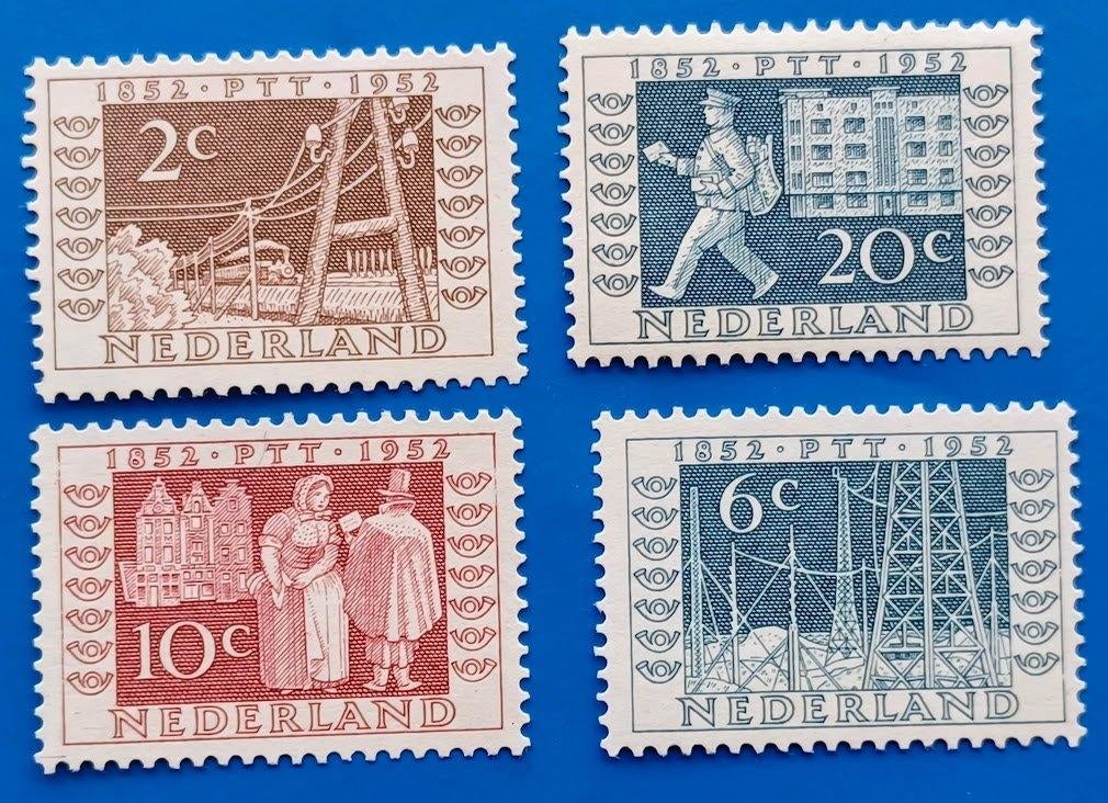 NVPH 592-595 Tentoonstellingszegels ITEP - 1952, Postzegels en Munten, Postzegels | Nederland, Verzenden, Na 1940, Postfris