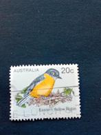 Australische postzegel: Eastern Yellow Robin (20c), Ophalen of Verzenden, Dier of Natuur