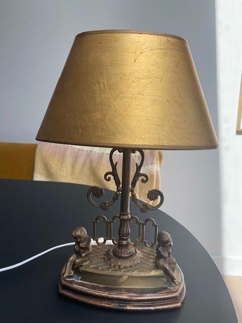 Franse bouillotte lamp 2 stuks, Ophalen, Gebruikt, Frans klassiek, Minder dan 50 cm