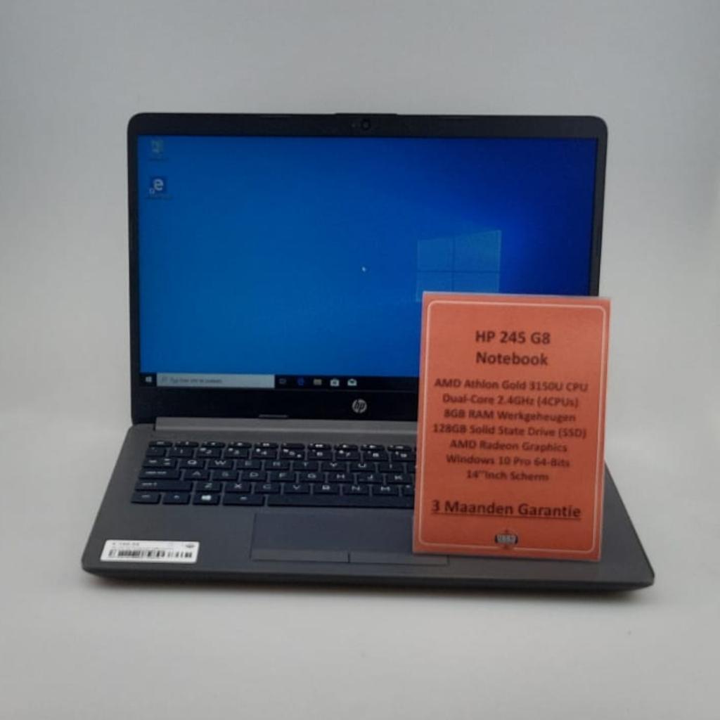 HP 245 G8 AMD Ahtlon Gold 3150U 8GB/128GB SSD Win 10 Pro