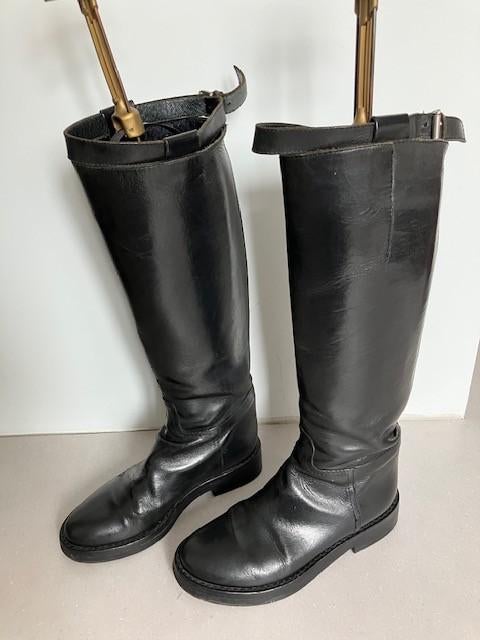 Zwarte hoge laarzen Ann Demeulemeester mt 38, Hoge laarzen, Ann demeulemeester, Zwart, Ophalen of Verzenden