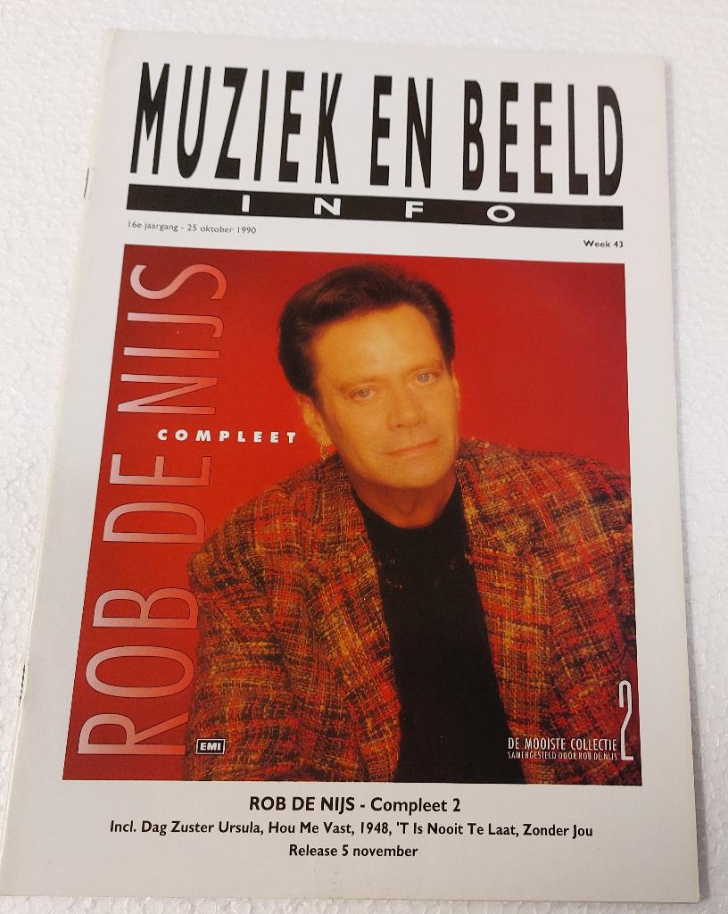 Rob de Nijs PROMO magazine Compleet 1990, Verzenden, Zo goed als nieuw, Boek, Tijdschrift of Artikel