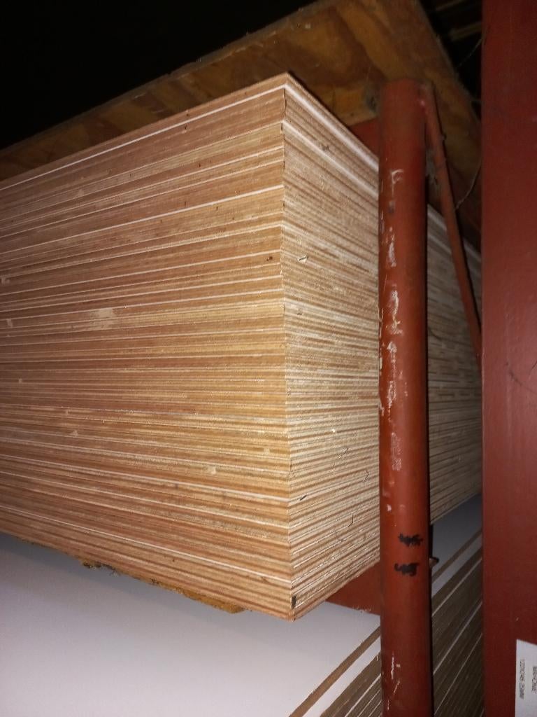 Okoume Multiplex gegrond 1220x2500, Ophalen, Multiplex, Fortweg 3, Nieuw