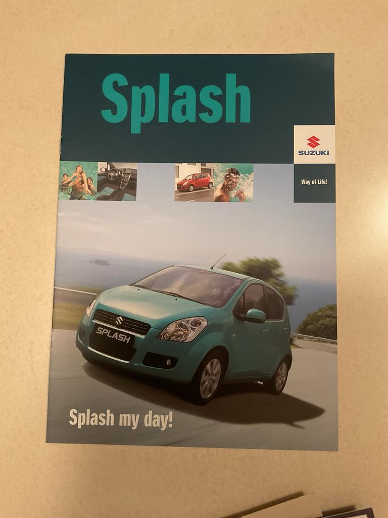 Suzuki Splash Brochure - Nieuw met foto's en specs, Ophalen of Verzenden, Nieuw