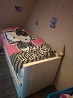 Ikea bed 2 in 1 met 3 lades eronder, Eenpersoons, Wit, Ophalen of Verzenden, Zo goed als nieuw