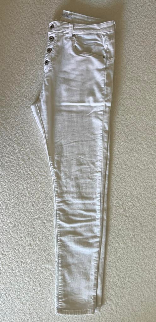 Place du Jour witte broek mt 42 stretch, Ophalen of Verzenden, Zo goed als nieuw, Wit, W30 - W32 (confectie 38/40)