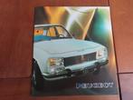 Folder Peugeot 504 sedan, 504 Ti, 504 diesel 1974-1975, Ophalen of Verzenden, Zo goed als nieuw, Peugeot, Peugeot