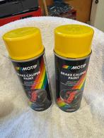 Remklauwen spuitbussen verf geel, Ophalen