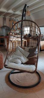 Hangstoel/ eggchair met standaard, Ophalen, Gebruikt, Bruin, Eén