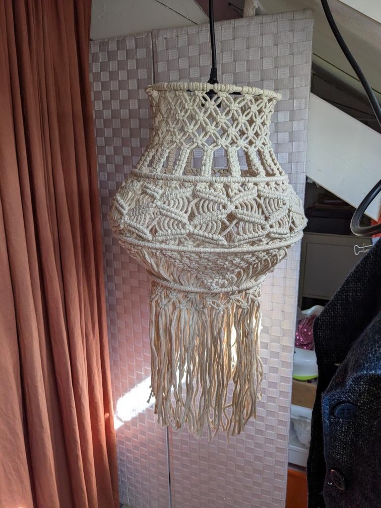 Macrame lampenkap, Ophalen, Nieuw, Stof