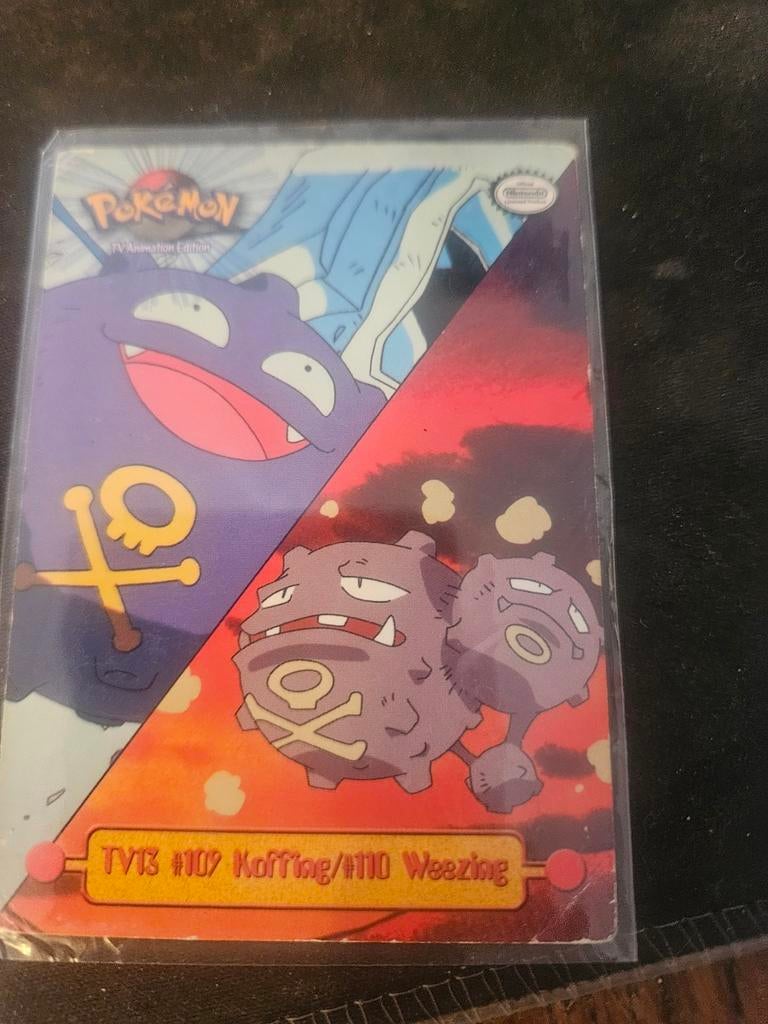 Pokémon TV Animation Edition Kaart - Koffing & Weezing, Ophalen of Verzenden, Gebruikt, Losse kaart