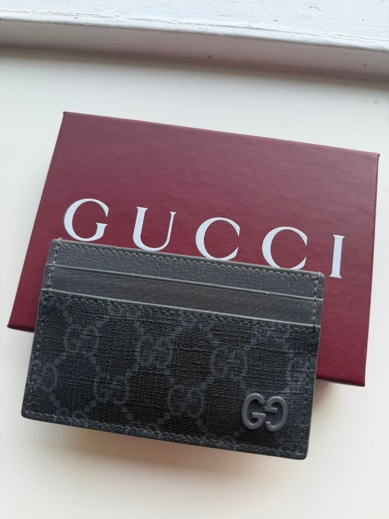 gucci card holder, Ophalen of Verzenden, Zo goed als nieuw, Zwart
