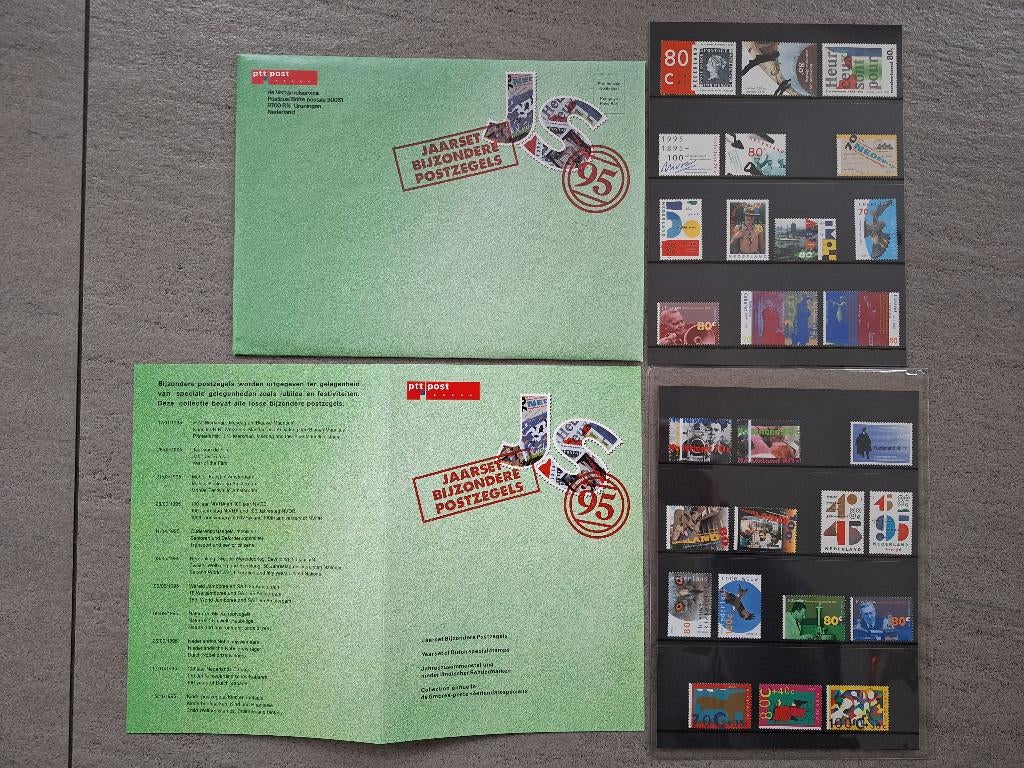 Jaarset bijzondere postzegels 1995 Ptt Post, Postzegels en Munten, Postzegels | Nederland, Ophalen of Verzenden, Na 1940, Postfris