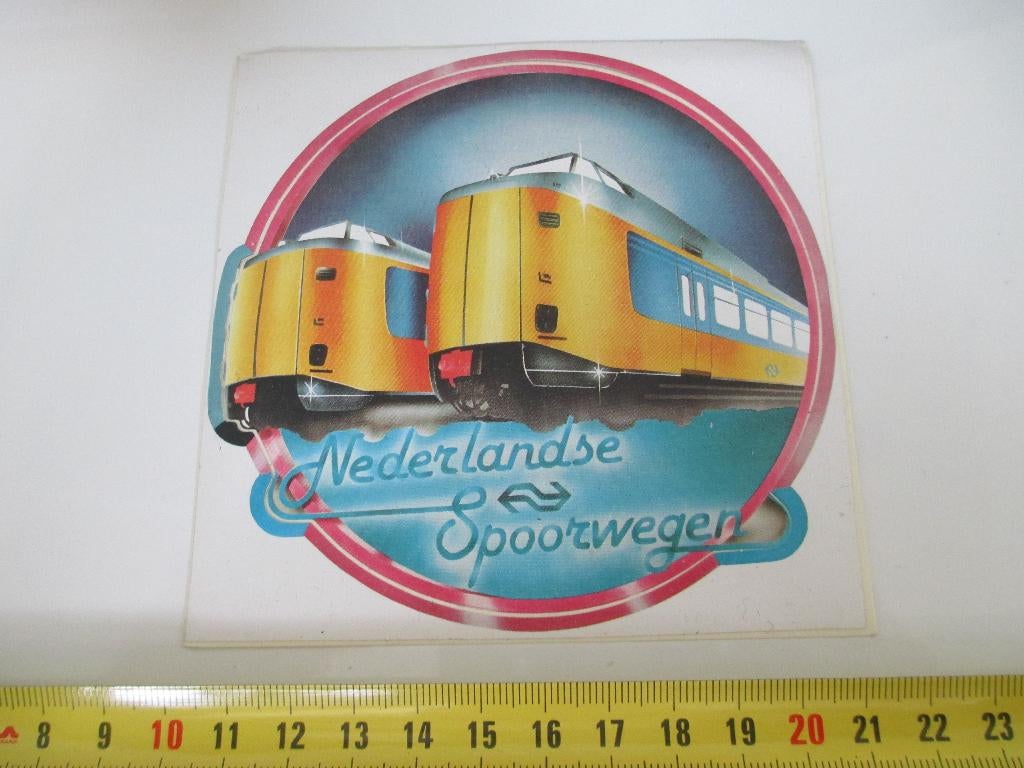 sticker NS Nederlandse Spoorwegen  trein treinen *, Verzamelen, Ophalen, Zo goed als nieuw