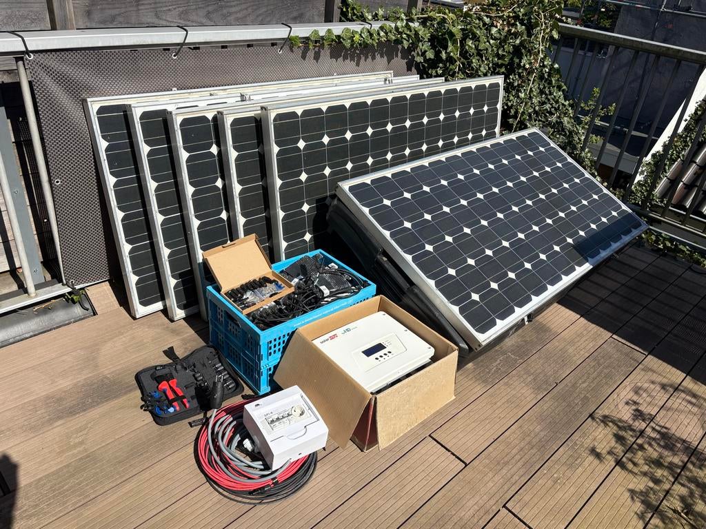 Solar set compleet: solar edge omvormer + optimzer + panelen, Ophalen, Gebruikt