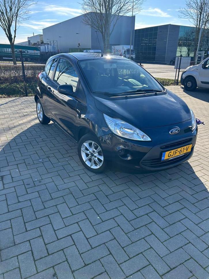 Ford Ka 1.2 51KW 2013 Zwart, Auto's, Ford, Particulier, Ka, Airbags, Airconditioning, Elektrische buitenspiegels, Elektrische ramen
