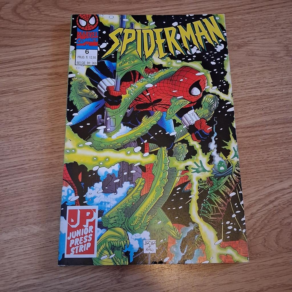 Spiderman nr 6 Junior Press strip, Boeken, Strips | Comics, Eén comic, Ophalen of Verzenden, Zo goed als nieuw, Europa