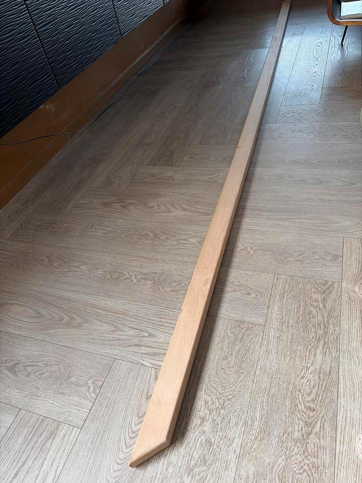 Nieuwe Eiken Trapleuning - Onbehandeld Hout, Doe-het-zelf en Verbouw, Hout en Planken, Nieuw, Overige typen, Eiken, 300 cm of meer