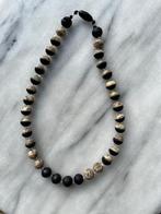 Zandjaspis en toermalijn edelsteen kralen ketting, Overige kleuren, Verzenden, Nieuw, Steen of Mineraal