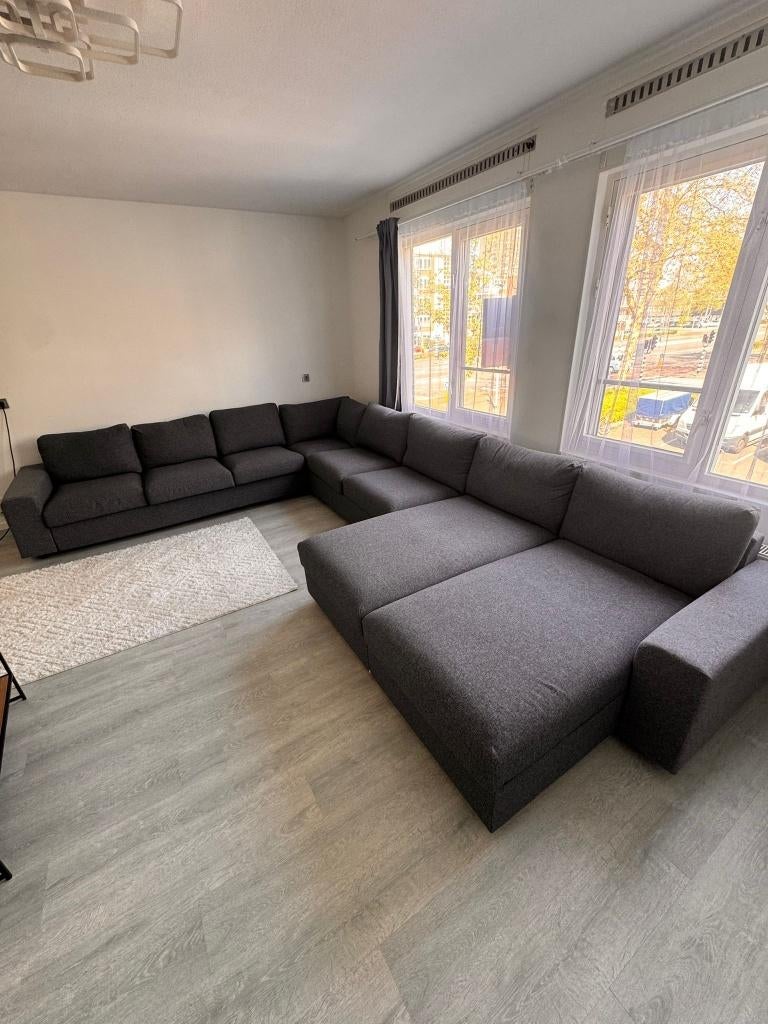 IKEA VIMLE hoekbank met slaapfunctie, Huis en Inrichting, Ophalen, Kunststof, 300 cm of meer, Zo goed als nieuw