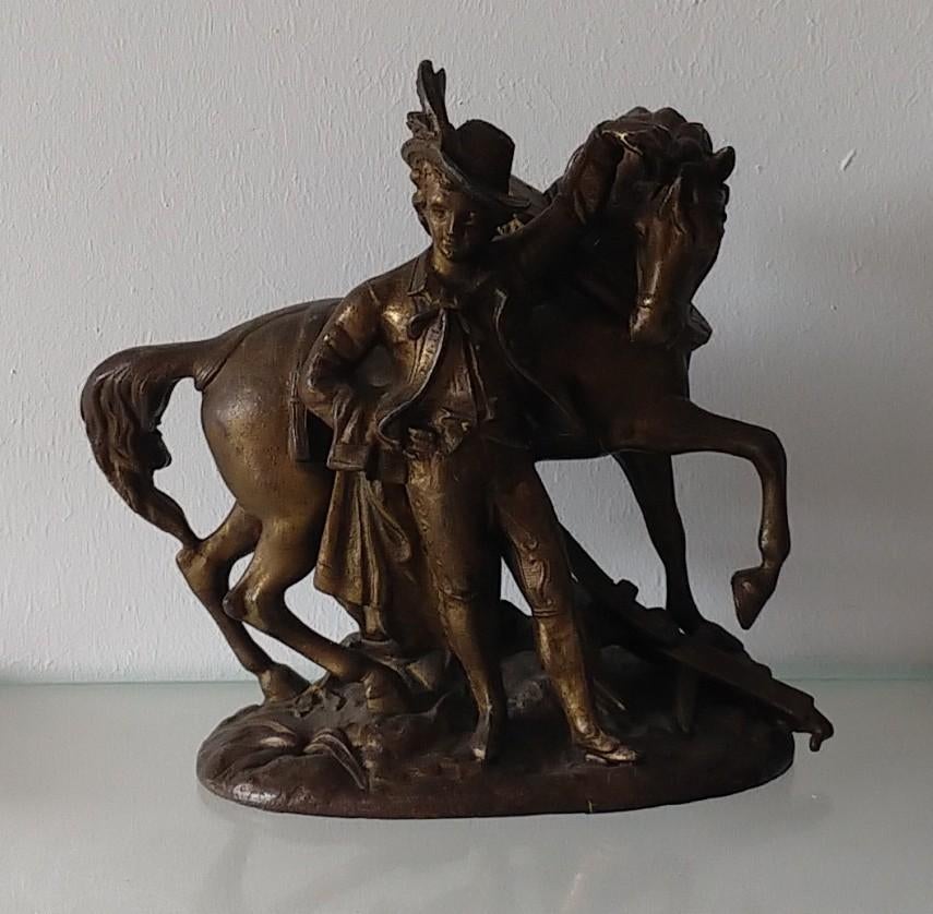 sculptuur dierenbeeld van Emile Bruchon, volgnr 21, Antiek en Kunst, Overige onderwerpen, Beeld, Europa, Overige stijlen