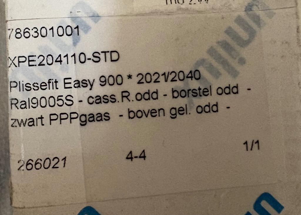 Plissé hordeur, Ophalen, Zwart, Overige materialen, Overige stijlen