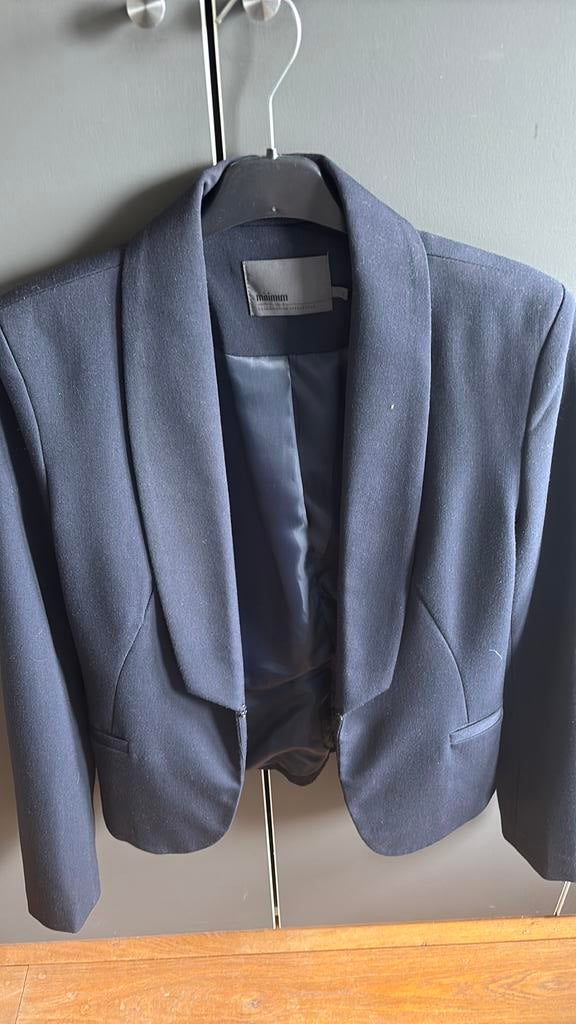 Blauwe blazer minimum 36, Kleding | Dames, Ophalen of Verzenden, Zo goed als nieuw, Maat 36 (S), Blauw
