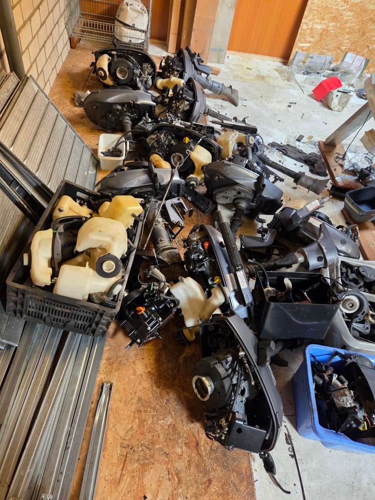 Grote partij Yamaha buitenboordmotor onderdelen 4, 5, 6 PK, Ophalen
