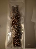 Smartwatch bandje luipaardprint 20mm, Ophalen of Verzenden, Nieuw, Zwart, Android