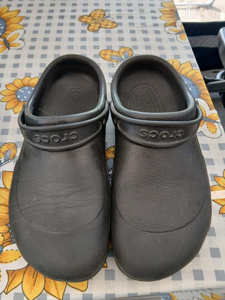 Zwarte Crocs klompen 46/47, Kleding | Heren, Schoenen, Ophalen of Verzenden, Zo goed als nieuw, Zwart, Klompen